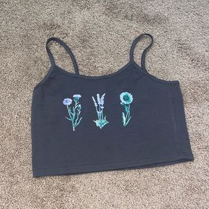 Timer tank top with flower design